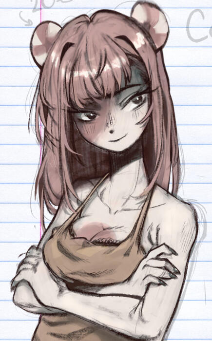 Rendered Sketch Halfbody 25€
